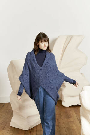 Strickset Oversize Pullover  mit Anleitung in garnwelt-Box in Größe S-M