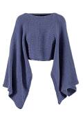 Strickset Poncho WAD WOOLADDICTS GLORY OUT-OF-THE-BLUE...