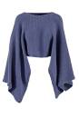 Strickset Poncho WAD WOOLADDICTS GLORY OUT-OF-THE-BLUE mit Anleitung in garnwelt-Box