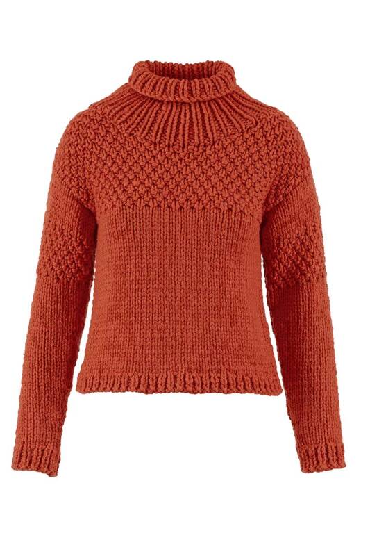Strickset Sweater FIRE mit Anleitung in garnwelt-Box in Gre L