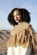 Knitting set Triangular Shawl  with knitting instructions in garnwelt box in size ca 200 x 56 cm