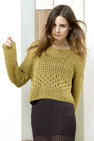 Knitting set Pullover  with knitting instructions in garnwelt box
