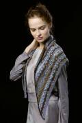 Strickset Dreiecktuch gehäkelt Lang Yarns JAWOLL MAGIC DÉGRADÉ mit Anleitung in garnwelt-Box 130 x 60 cm