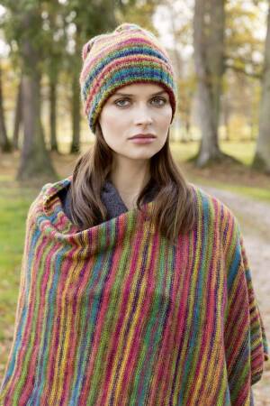 Strickset Mütze Lang Yarns DIPINTO mit Anleitung in garnwelt-Box DG