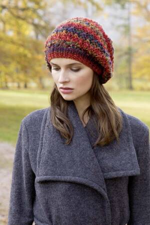 Strickset Mütze Lang Yarns DIPINTO mit Anleitung in garnwelt-Box