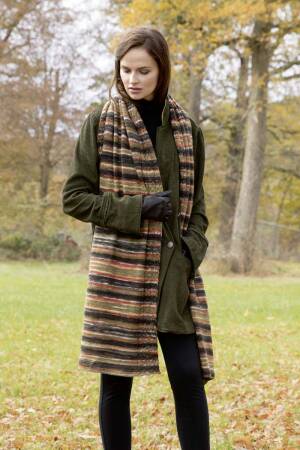 Strickset Schal Lang Yarns DIPINTO mit Anleitung in garnwelt-Box ca 50 x 214 cm