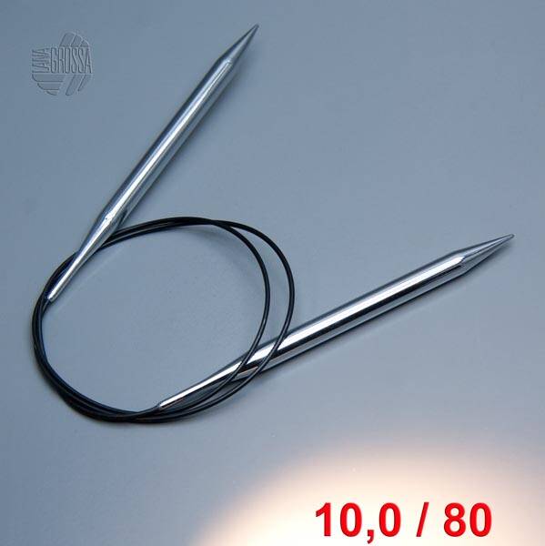 Lana Grossa Rundstricknadel Messing 80cm / 10,0mm Lana Grossa Rundstricknadel Messing 80cm / 10,0mm