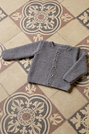 Strickset Jacke Lang Yarns MERINO  COMPACT mit Anleitung in garnwelt-Box 80-86