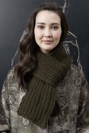 Knitting set Scarf CASHMERE LIGHT with knitting instructions in garnwelt box in size ca 17 x 160 cm