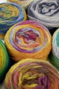 Strickset Dreiecktuch und Loop Lang Yarns ROSALBA mit Anleitung in garnwelt-Box ca 55x120 cm und ca 30x136 cm