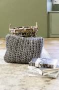 Knitting set Cushion  with knitting instructions in garnwelt box in size ca 50 x 60 cm