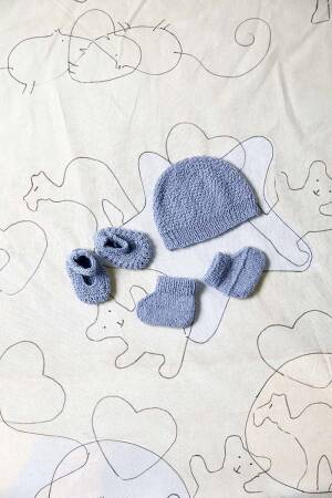 Strickset Mütze Lang Yarns BABY WOOL mit Anleitung in garnwelt-Box
