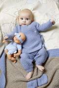 Strickset Wickeljacke Lang Yarns BABY WOOL mit Anleitung in garnwelt-Box