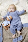 Strickset Wickeljacke Lang Yarns BABY WOOL mit Anleitung in garnwelt-Box 74