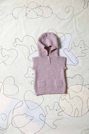 Strickset Kapuzenpullunder Lang Yarns BABY WOOL mit Anleitung in garnwelt-Box
