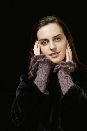 Knitting set Cuffs MOHAIR FANCY with knitting instructions in garnwelt box