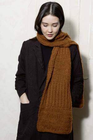 Strickset Schal Lang Yarns CASHMERE LIGHT mit Anleitung in garnwelt-Box ca 25 x 190 cm