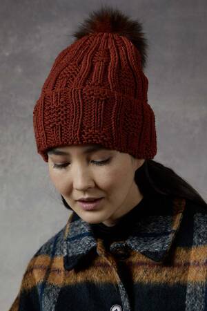 Strickset Mütze Lang Yarns MERINO  mit Anleitung in garnwelt-Box