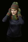 Knitting set Snood  with knitting instructions in garnwelt box in size ca 40 x 80 cm