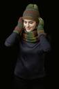 Knitting set Snood  with knitting instructions in garnwelt box in size ca 40 x 80 cm