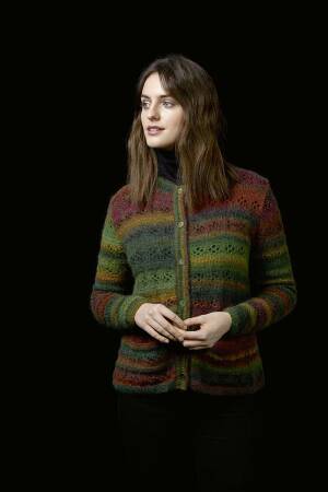 Strickset Jacke Lang Yarns GRETA / LACE mit Anleitung in garnwelt-Box S