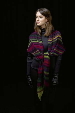 Strickset Dreiecktuch Lang Yarns GRETA mit Anleitung in garnwelt-Box