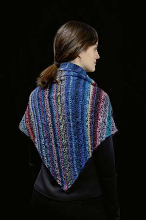 Strickset Dreiecktuch Lang Yarns GRETA mit Anleitung in garnwelt-Box