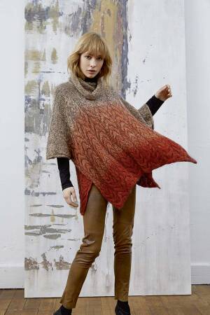 Knitting set Oversized pullover  with knitting instructions in garnwelt box in size one size