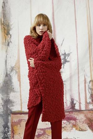 Strickset Poncho Lang Yarns AMANTANI mit Anleitung in garnwelt-Box ca 90 x 160 cm