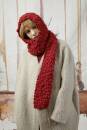 Knitting set Hooded scarf  with knitting instructions in garnwelt box