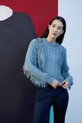 Strickset Pullover Lang Yarns CASHMERE COTTON mit Anleitung in garnwelt-Box S