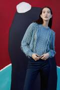 Strickset Pullover Lang Yarns CASHMERE COTTON mit Anleitung in garnwelt-Box S