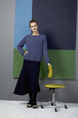 Knitting set Sweater  with knitting instructions in garnwelt box