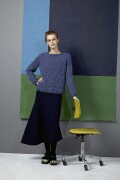 Strickset Pullover Lang Yarns ANGELINA mit Anleitung in garnwelt-Box L
