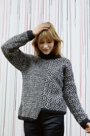 Strickset Pullover Lang Yarns LUSSO mit Anleitung in garnwelt-Box M