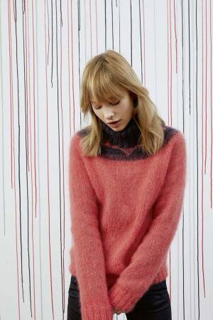 Strickset Pullover Lang Yarns MOHAIR LUXE mit Anleitung in garnwelt-Box