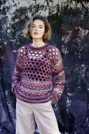 Strickset Lochpullover Lang Yarns MILTON mit Anleitung in garnwelt-Box