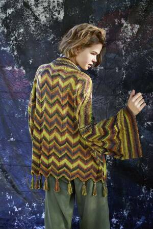 Strickset Jacke Lang Yarns MILTON mit Anleitung in garnwelt-Box S-M