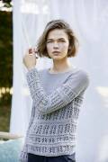 Knitting set Sweater  with knitting instructions in garnwelt box in size S