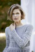 Knitting set Sweater  with knitting instructions in garnwelt box in size S