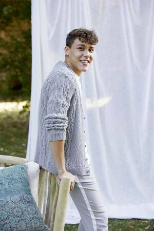 Strickset Jacke unisex Lang Yarns SOFT COTTON mit Anleitung in garnwelt-Box