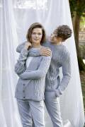 Strickset Jacke unisex Lang Yarns SOFT COTTON mit Anleitung in garnwelt-Box S-M