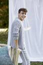 Strickset Jacke unisex Lang Yarns SOFT COTTON mit Anleitung in garnwelt-Box S-M