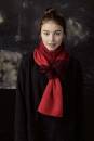 Knitting set Scarf  with knitting instructions in garnwelt box in size ca 26 x 180 cm