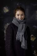 Strickset Schal Lang Yarns NOVA mit Anleitung in garnwelt-Box ca 23 x 180 cm