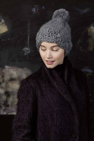 Strickset Mütze Lang Yarns VIRGINIA mit Anleitung in garnwelt-Box