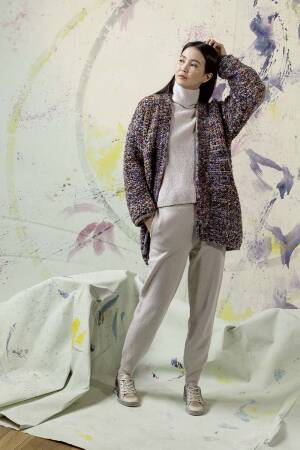 Strickset Jacke Lang Yarns LYONEL mit Anleitung in garnwelt-Box S-M