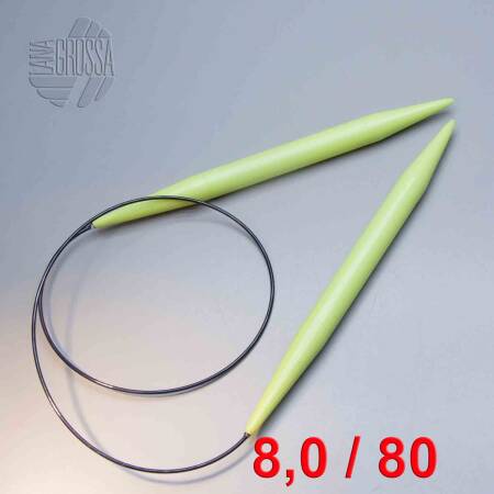 Lana Grossa Rundstricknadel Kunststoff 80cm / 8,0mm