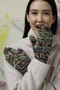 Strickset Fäustlinge Lang Yarns LYONEL mit Anleitung in garnwelt-Box S-M