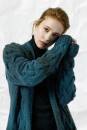 Knitting set Coat  with knitting instructions in garnwelt box in size S